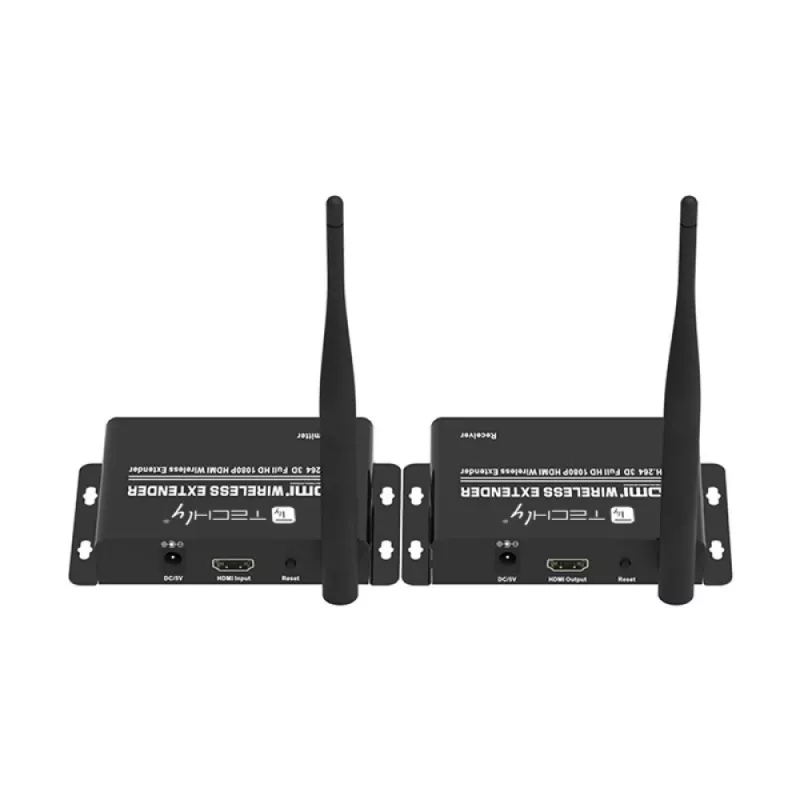 Techly IDATA HDMI-WL55 AV-Extender AV-Sender & -Empfänger Schwarz
