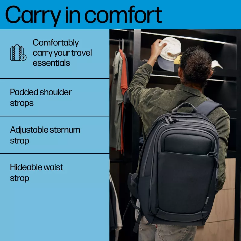 HP Travel Plus 30L 17-Zoll Laptop-Rucksack, Rucksack, 43,9 cm (17,3 Zoll), 1,08 kg
