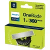 Rasierklinge Philips Norelco OneBlade QP410/50 — 1 austauschbarer Kopf, schwarz, abwaschbar, nach 4 Monaten austauschen