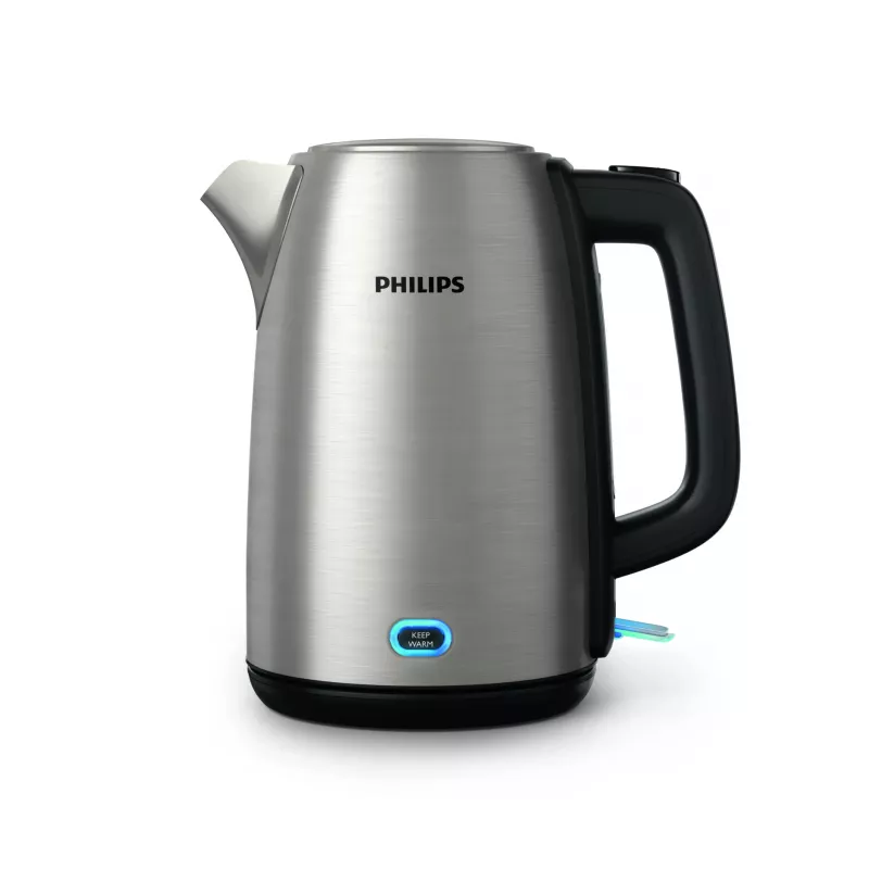 Elektrischer Wasserkocher Philips HD9353/90 1,7 L 2060 W Edelstahl, schwarz