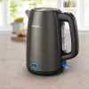 Elektrischer Wasserkocher Philips HD9353/90 1,7 L 2060 W Edelstahl, schwarz