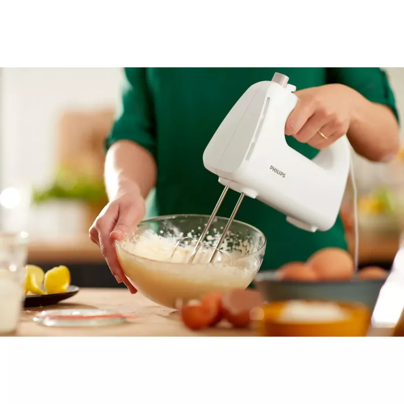 Philips 3000 series Daily Collection Mixer 300 W, Handmixer, Kneten, Aufschlagen, 1,2 m, 1150 U/min, Drehregler, 83 dB