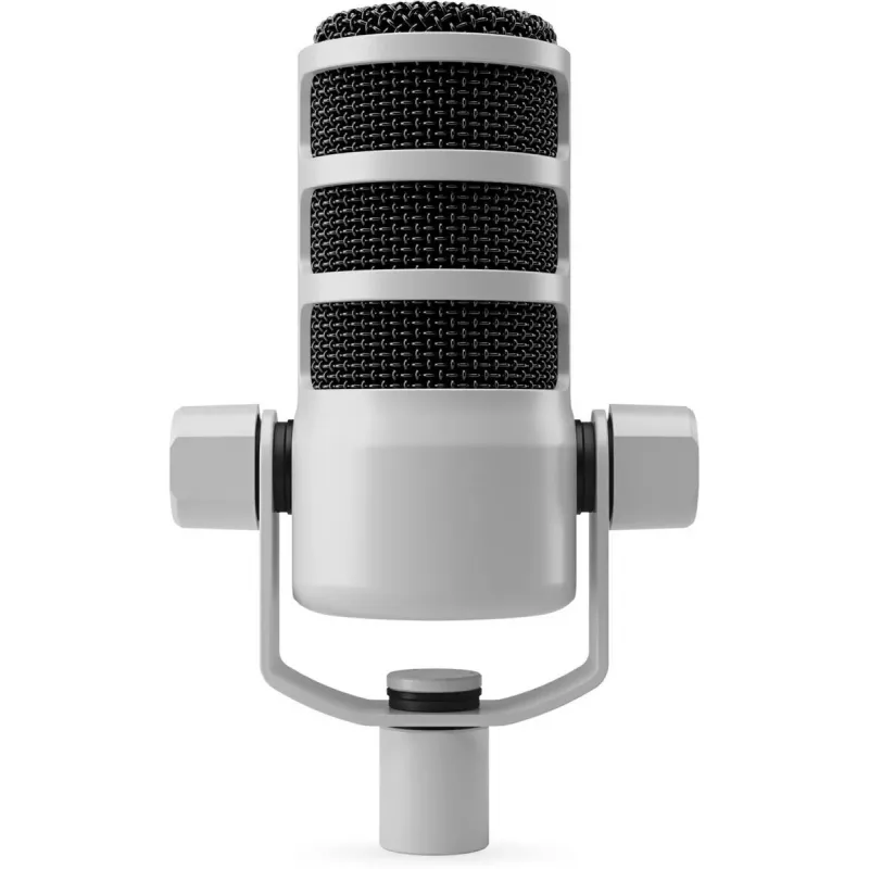 Dynamisches Bühnenmikrofon Rode PodMic weiß — Niere, XLR, 20–20000 Hz, -57 dB Empfindlichkeit