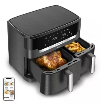Tefal Easy Fry Dual XXL EY942HE0 Fritteuse Doppelt 11 L Standgerät 2020 W Heißluftfritteuse Grau
