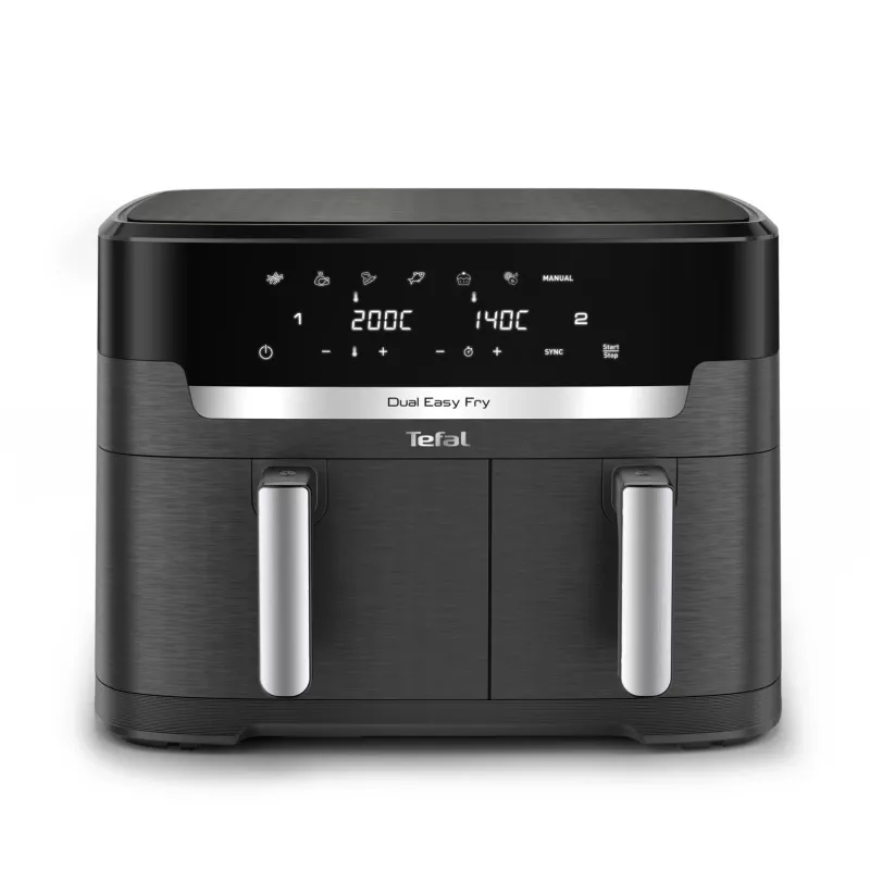 Tefal Easy Fry Dual XXL EY942HE0 Fritteuse Doppelt 11 L Standgerät 2020 W Heißluftfritteuse Grau