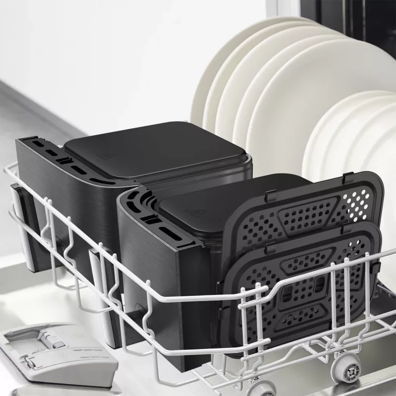 Tefal Easy Fry Dual XXL EY942HE0 Fritteuse Doppelt 11 L Standgerät 2020 W Heißluftfritteuse Grau