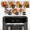 Tefal Easy Fry Dual XXL EY942HE0 Fritteuse Doppelt 11 L Standgerät 2020 W Heißluftfritteuse Grau