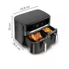 Tefal Easy Fry Dual XXL EY942HE0 Fritteuse Doppelt 11 L Standgerät 2020 W Heißluftfritteuse Grau