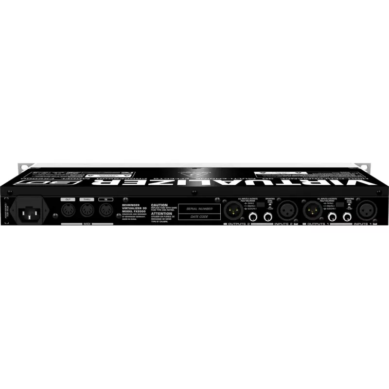 Effektprozessor Behringer FX2000 44,5 mm Breite 483 mm Tiefe 217 mm Höhe