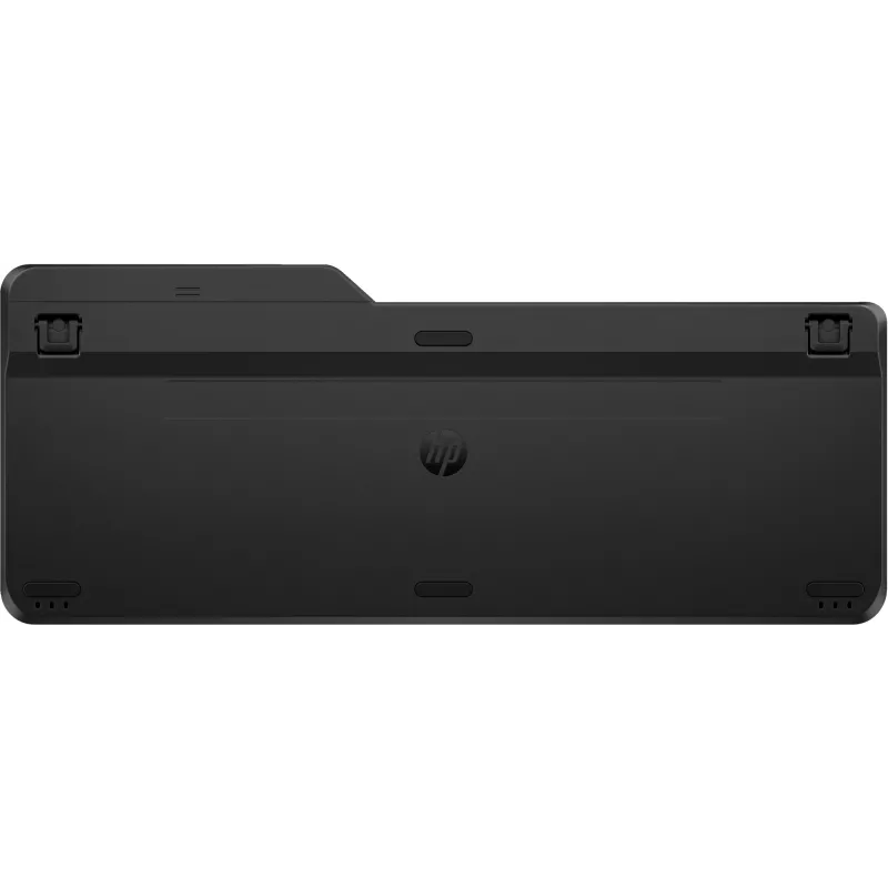 Funkmaus HP 475 Dual-Mode — QWERTY in voller Größe, RF + Bluetooth 5.3, Ziffernblock, Schwarz, 376×153×19 mm