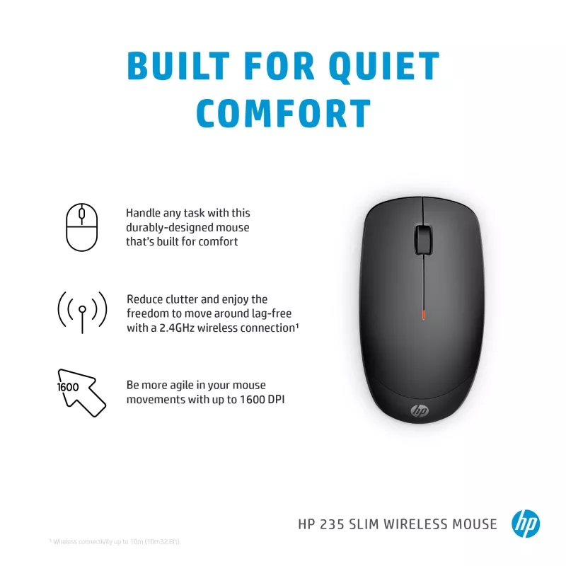 Maus HP 235 schlank Wireless RF Wireless