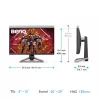 Monitor BenQ EX2710U 27 Zoll 4K UHD IPS LED 3840×2160 144 Hz HDR10 FreeSync Premium, 1 ms, USB-C-Hub, 2x Lautsprecher