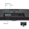 Monitor BenQ EX2710U 27 Zoll 4K UHD IPS LED 3840×2160 144 Hz HDR10 FreeSync Premium, 1 ms, USB-C-Hub, 2x Lautsprecher