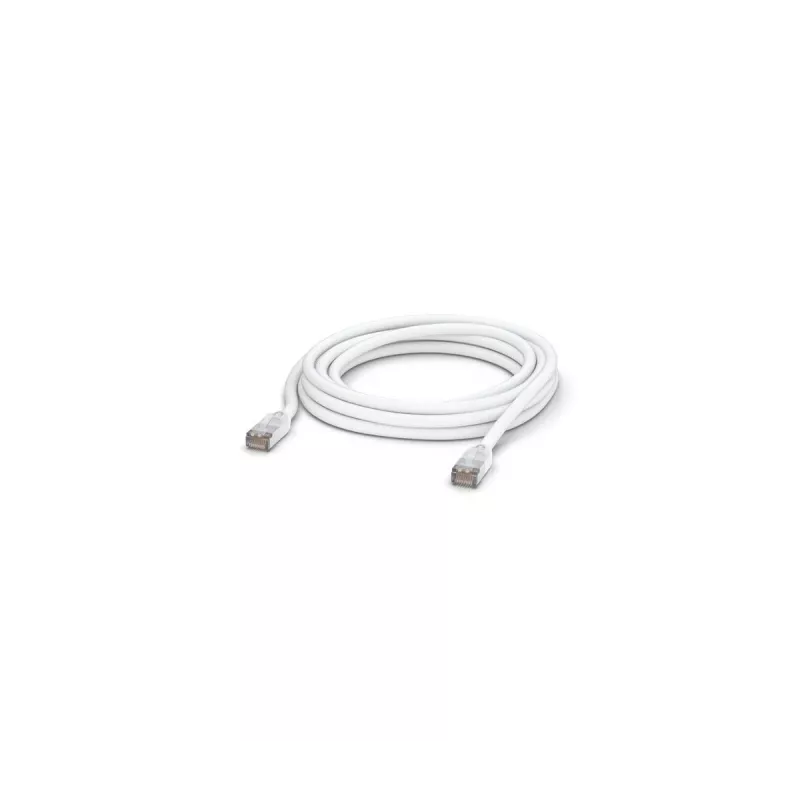 Netzwerk-Patchkabel UBIQUITI UACC-CABLE-PATCH-OUTDOOR-5M-W, RJ-45 Cat5e, Kupferlitze, 5 m, weiß, S/UTP
