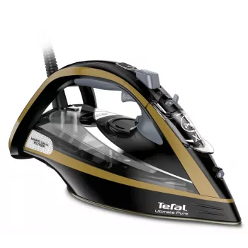 Tefal FV9865E0 Bügeleisen Trocken- & Dampfbügeleisen Durilium Autoclean Bügelsohle 3000 W Schwarz, Gold