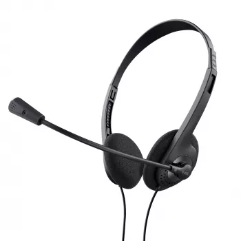 Trust 21665 Kopfhörer/Headset Kabelgebunden Im-Ohr Anrufe/Musik Schwarz