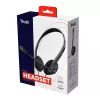 Trust 21665 Kopfhörer/Headset Kabelgebunden Im-Ohr Anrufe/Musik Schwarz