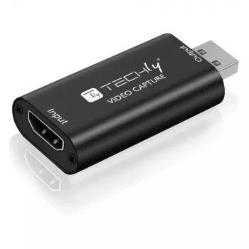 Videosignalkonverter TECHLY I-USB-VIDEO-1080TY — HDMI auf USB Typ-A, 1920×1080@60Hz, 12-Bit, USB-betrieben