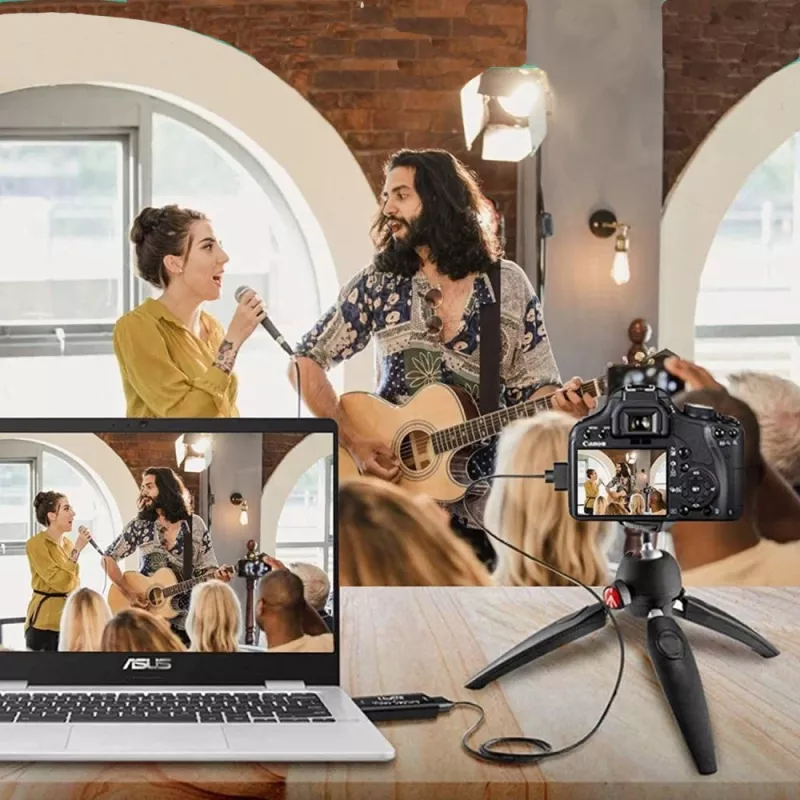 Videosignalkonverter TECHLY I-USB-VIDEO-1080TY — HDMI auf USB Typ-A, 1920×1080@60Hz, 12-Bit, USB-betrieben