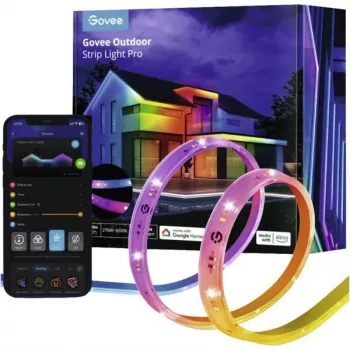Govee H70A1 10m Wi‑Fi Bluetooth RGBIC+Warmweiß LED-Außenstreifenleuchte