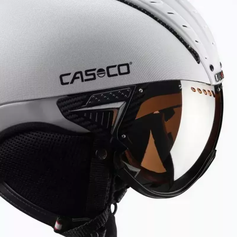 Skihelm Casco SP-2 Carbonic Visor Weiß Größe S (52-54 cm)