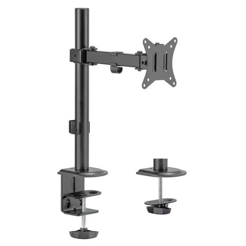 Tisch-LCD-Monitorhalterung MACLEAN MC-572N höhenverstellbar, neigbar, VESA 75x75–100x100, unterstützt 17 Zoll–32 Zoll, max. Tragfähigkeit 30 kg, schwarz