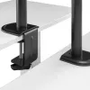 Tisch-LCD-Monitorhalterung MACLEAN MC-572N höhenverstellbar, neigbar, VESA 75x75–100x100, unterstützt 17 Zoll–32 Zoll, max. Tragfähigkeit 30 kg, schwarz