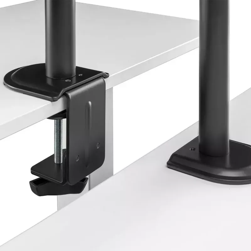 Tisch-LCD-Monitorhalterung MACLEAN MC-572N höhenverstellbar, neigbar, VESA 75x75–100x100, unterstützt 17 Zoll–32 Zoll, max. Tragfähigkeit 30 kg, schwarz