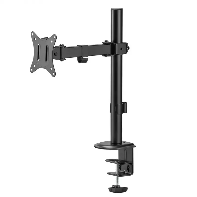 Tisch-LCD-Monitorhalterung MACLEAN MC-572N höhenverstellbar, neigbar, VESA 75x75–100x100, unterstützt 17 Zoll–32 Zoll, max. Tragfähigkeit 30 kg, schwarz
