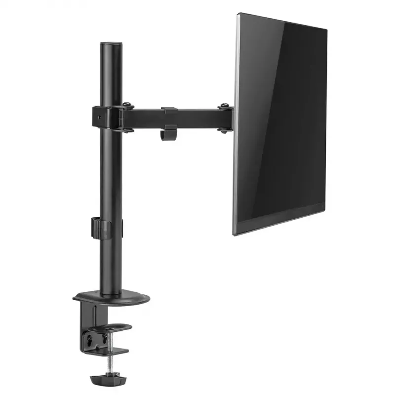 Tisch-LCD-Monitorhalterung MACLEAN MC-572N höhenverstellbar, neigbar, VESA 75x75–100x100, unterstützt 17 Zoll–32 Zoll, max. Tragfähigkeit 30 kg, schwarz