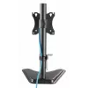 Tischhalterung für TV & Monitor MANHATTAN 10–27 Zoll neig-/schwenk-/drehbar VESA 75×75–100×100, max. 7 kg, schwarz