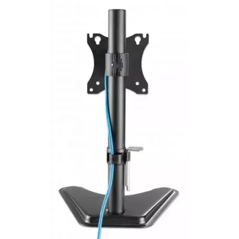 Tischhalterung für TV & Monitor MANHATTAN 10–27 Zoll neig-/schwenk-/drehbar VESA 75×75–100×100, max. 7 kg, schwarz