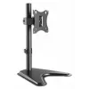 Tischhalterung für TV & Monitor MANHATTAN 10–27 Zoll neig-/schwenk-/drehbar VESA 75×75–100×100, max. 7 kg, schwarz