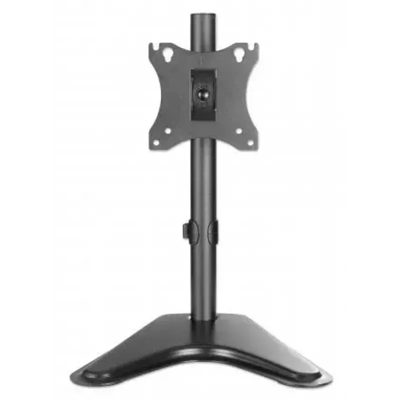 Tischhalterung für TV & Monitor MANHATTAN 10–27 Zoll neig-/schwenk-/drehbar VESA 75×75–100×100, max. 7 kg, schwarz