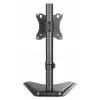 Tischhalterung für TV & Monitor MANHATTAN 10–27 Zoll neig-/schwenk-/drehbar VESA 75×75–100×100, max. 7 kg, schwarz