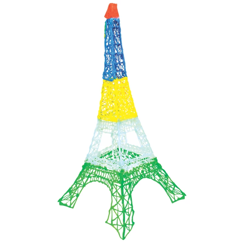 Filament-Nachfüllpack 3DOODLER Start Eco Plastic Fire and Ice – 250 Stk., 2,5 mm, kompostierbar, Orange/Türkis/Weiß/Gelb