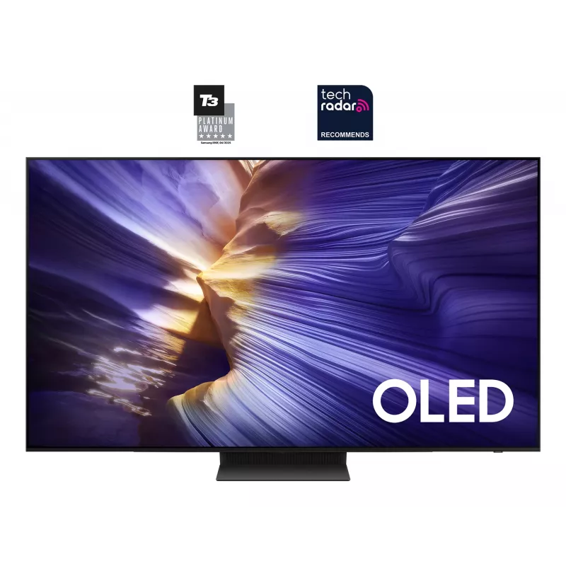 OLED TV Samsung S90F QE83S90FAE 83 Zoll 4K UHD (3840×2160), Tizen, 120 Hz, HDMI x4, Wi‑Fi, Bluetooth 5.3