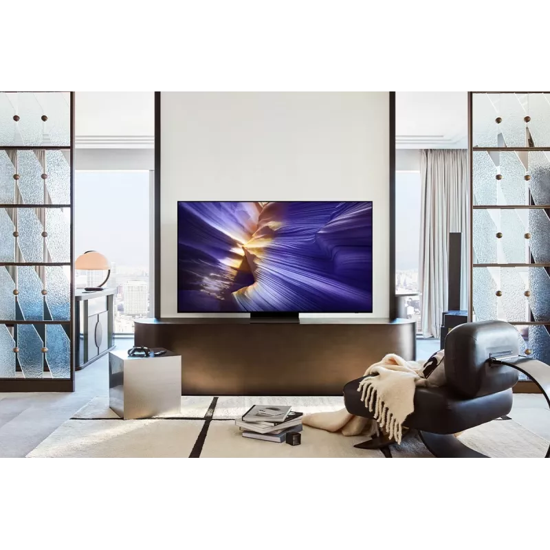 OLED TV Samsung S90F QE83S90FAE 83 Zoll 4K UHD (3840×2160), Tizen, 120 Hz, HDMI x4, Wi‑Fi, Bluetooth 5.3