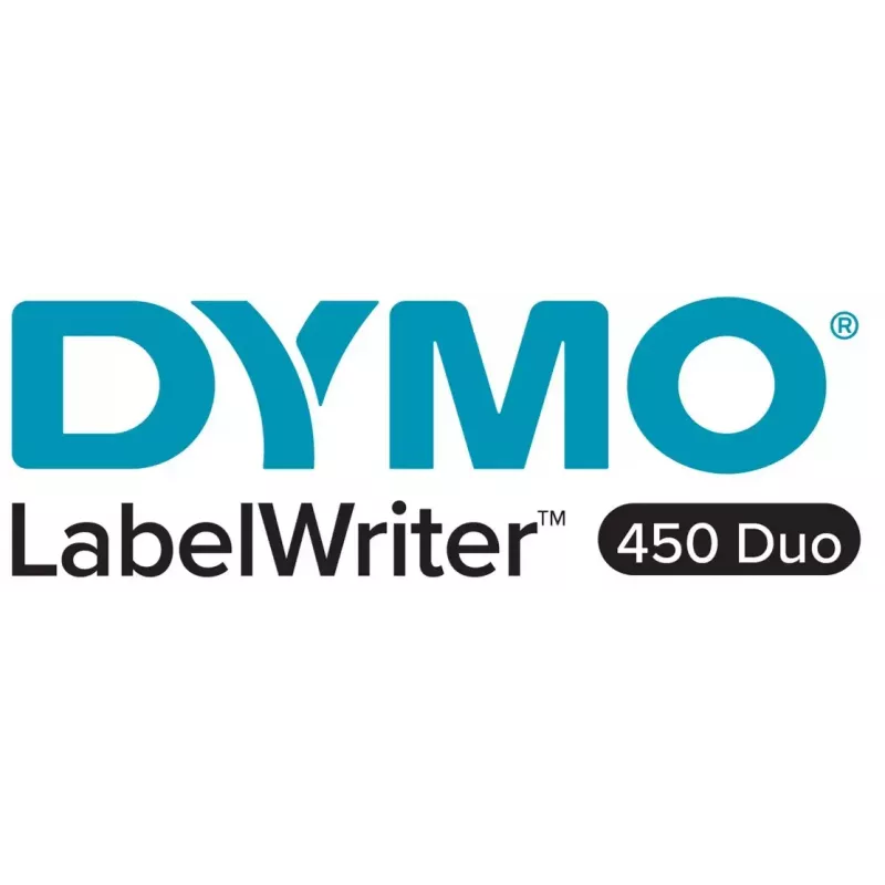 DYMO LabelWriter 450 Duo Etikettendrucker | Direkt-Thermoetikettendrucker | Schnelles Drucken von Etiketten, Barcodes und mehr | Druckt sowohl LW-Etiketten als auch D1-Kunststoffetiketten