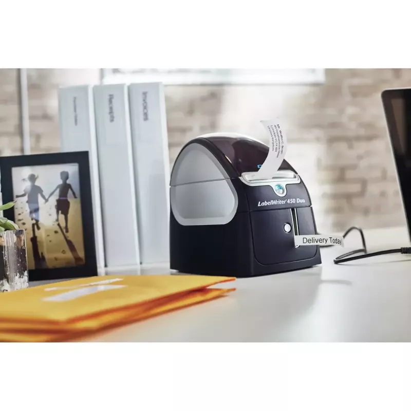 DYMO LabelWriter 450 Duo Etikettendrucker | Direkt-Thermoetikettendrucker | Schnelles Drucken von Etiketten, Barcodes und mehr | Druckt sowohl LW-Etiketten als auch D1-Kunststoffetiketten