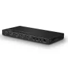 Lindy 4 Port HDMI 18G Switch mit Audio, HDMI, Metall, Schwarz, 18 Gbit/s, 3840 x 2160 Pixel, 5.1 Kanäle