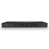 Lindy 4 Port HDMI 18G Switch mit Audio, HDMI, Metall, Schwarz, 18 Gbit/s, 3840 x 2160 Pixel, 5.1 Kanäle