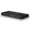 Lindy 4 Port HDMI 18G Switch mit Audio, HDMI, Metall, Schwarz, 18 Gbit/s, 3840 x 2160 Pixel, 5.1 Kanäle