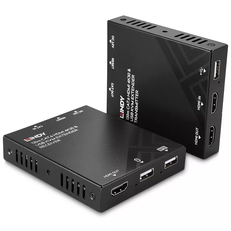 KVM-Extender Lindy 120 m Cat.6 HDMI und USB Sender & Empfänger