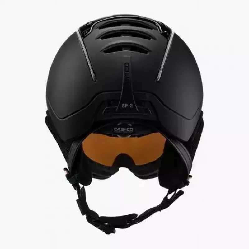 Skihelm Casco SP-2 Carbonic Visor, Größe M (55–57 cm), schwarz
