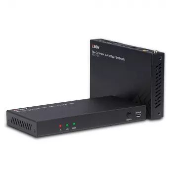 HDMI-Extender-Set Sender & Empfänger Lindy 100 m Cat.6 4K60 Audio IR RS-232