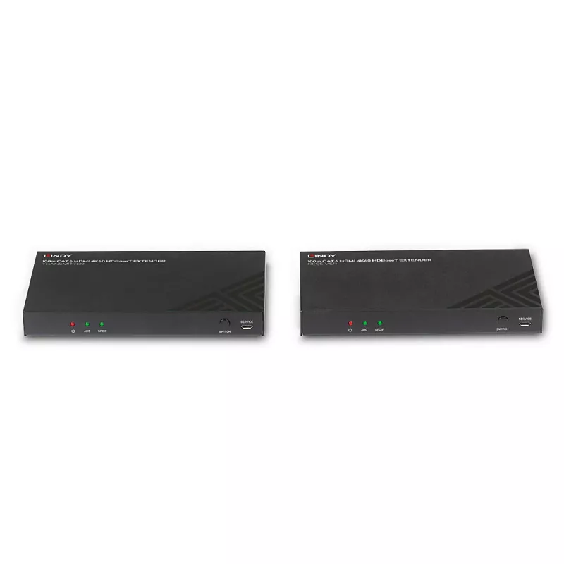 HDMI-Extender-Set Sender & Empfänger Lindy 100 m Cat.6 4K60 Audio IR RS-232