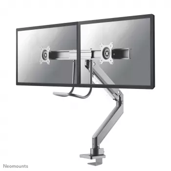 Neomounts NM-D775DXSILVER Monitorarm 10-32 Zoll - Gasdruckfeder - Topfix - 180°-Anschlag