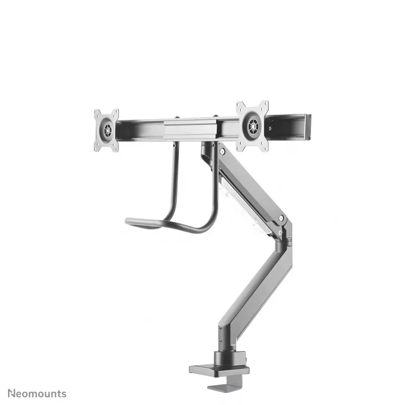 Neomounts NM-D775DXSILVER Monitorarm 10-32 Zoll - Gasdruckfeder - Topfix - 180°-Anschlag