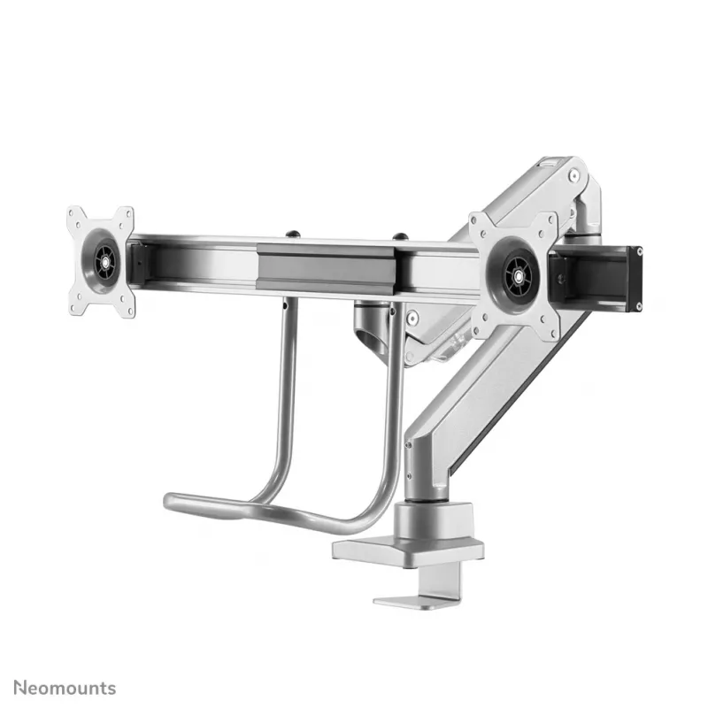 Neomounts NM-D775DXSILVER Monitorarm 10-32 Zoll - Gasdruckfeder - Topfix - 180°-Anschlag